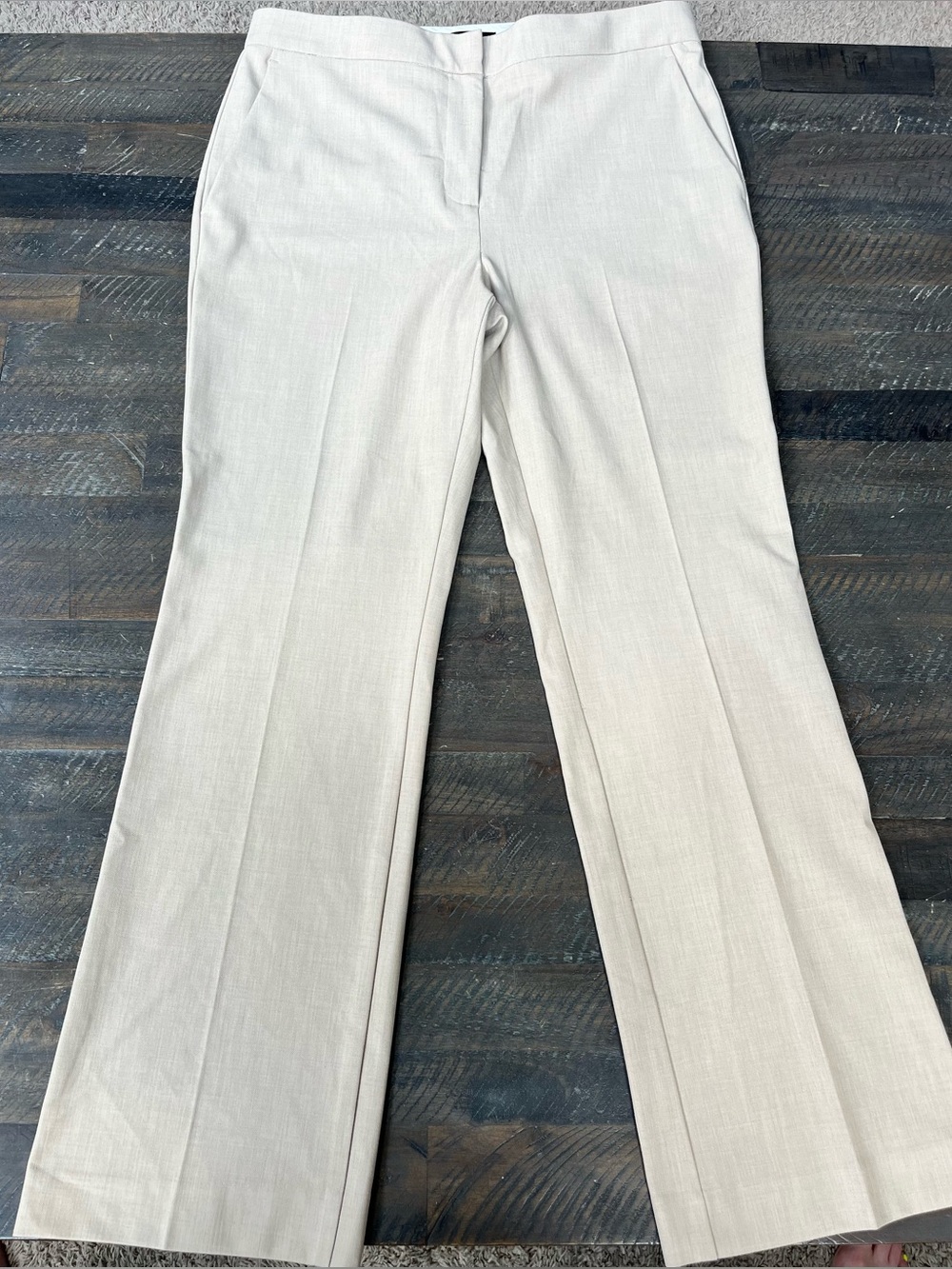 Ann Taylor Tan Beige Dress Pants Trouser Womens Size 10P Petite